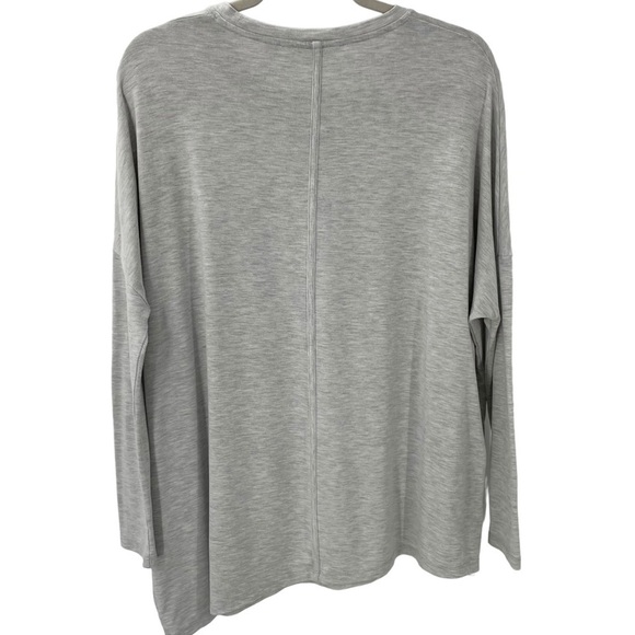 Athleta S Cloudlight Relaxed Asymmetrical Top Gray 353951 Modal Blend - Picture 7 of 7